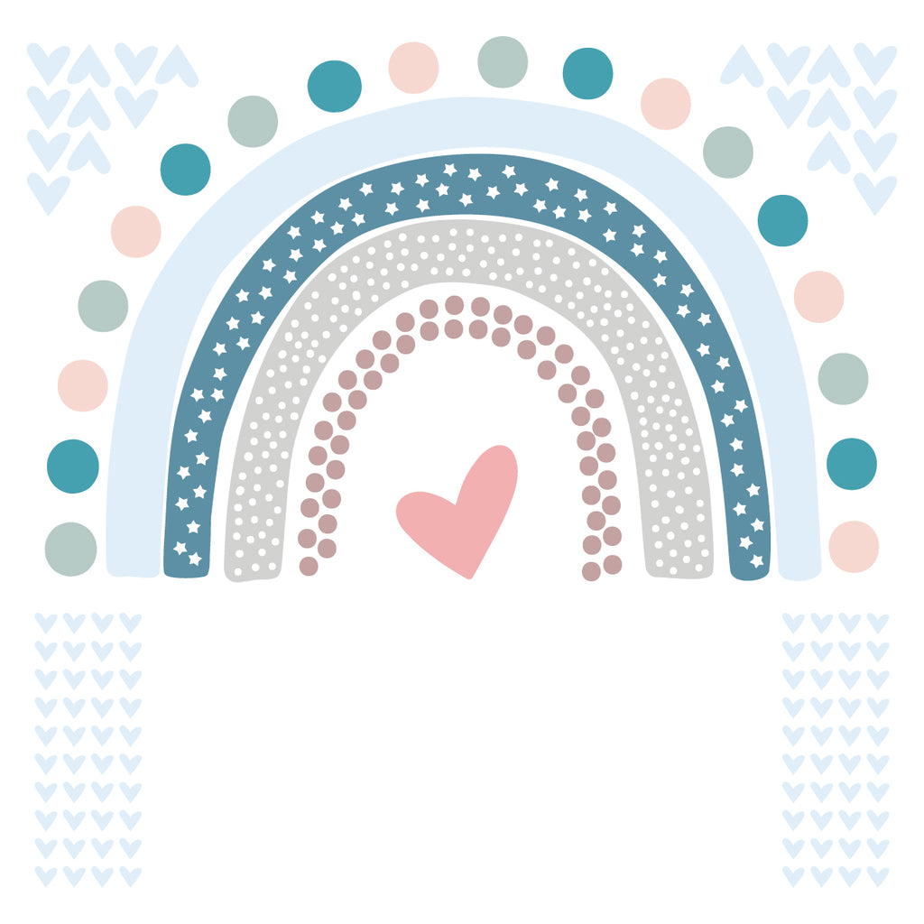 dekoracija Stikea Velika duga "Srca"