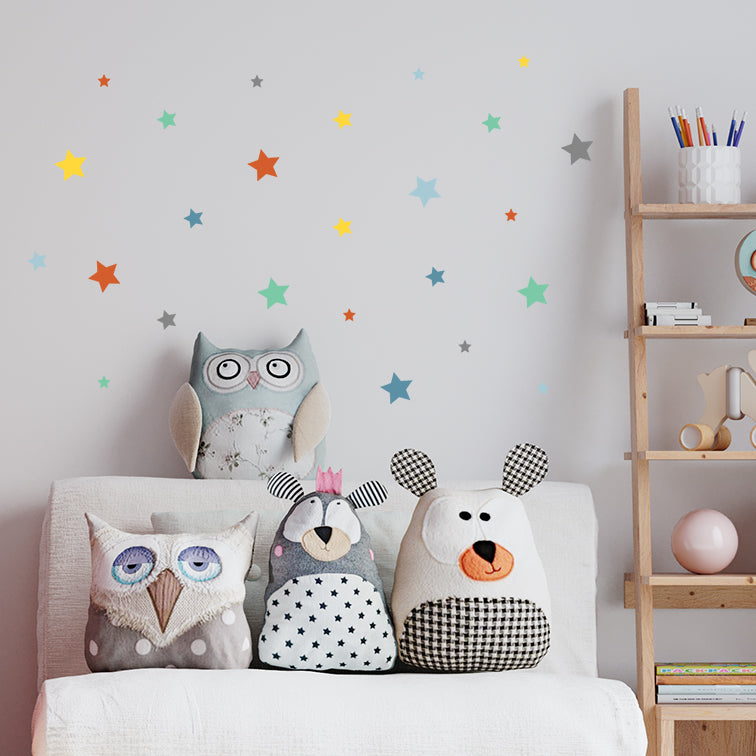 Stikea plava laguna/cigla crvena/limun žuta/menta/nebo plava/siva Zvezdice